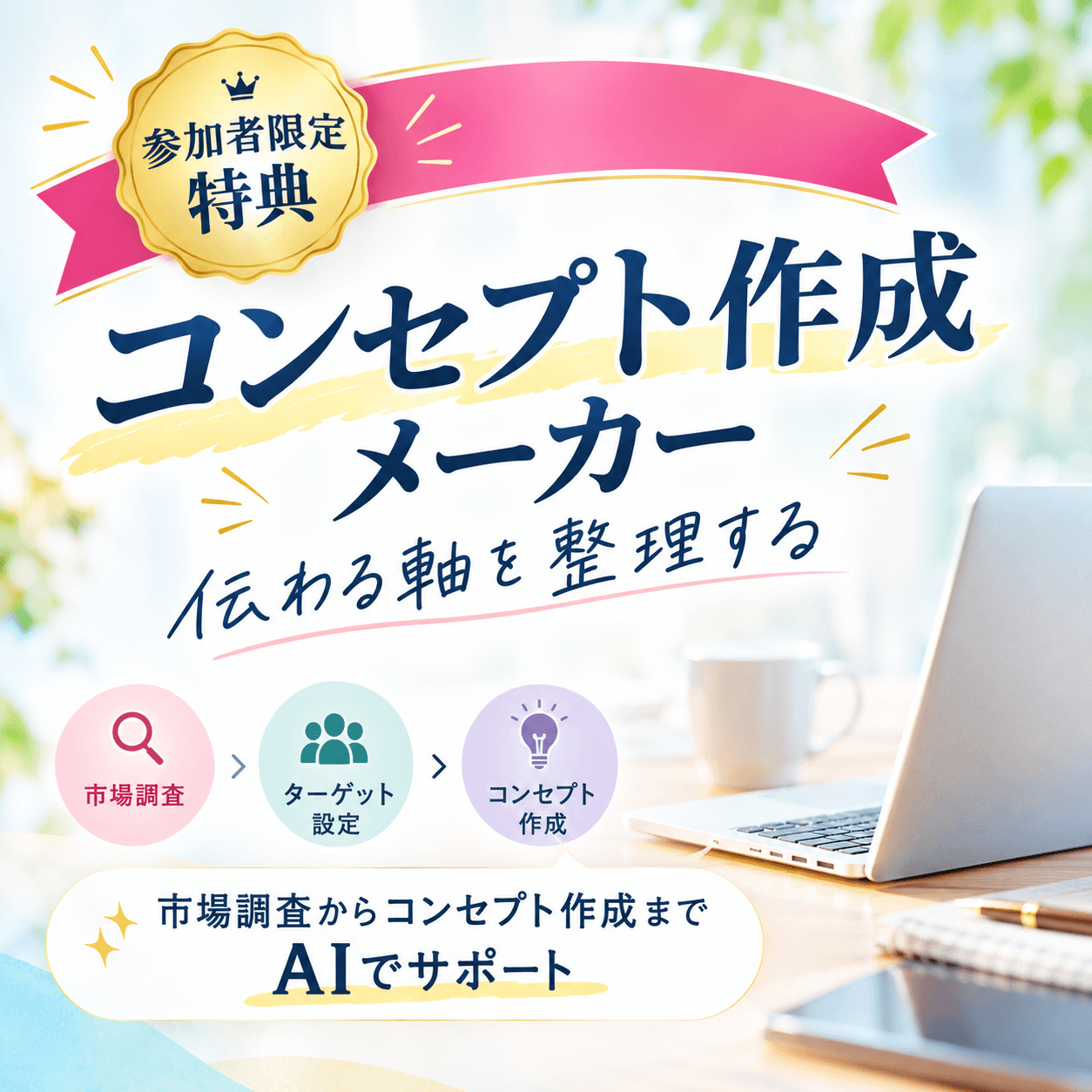 参加者限定特典　コンセプト作成メーカー